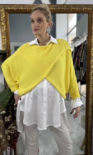 Lexour ασσύμετρο πουλόβερ