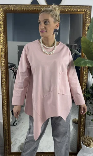 Marlen ασύμμετρη μπλούζα