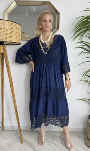 Zac oversized dress με δαντέλα