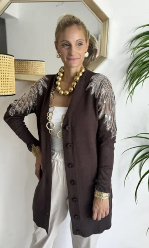 Lari ζακέτα με ιδιαίτερο σχέδιο