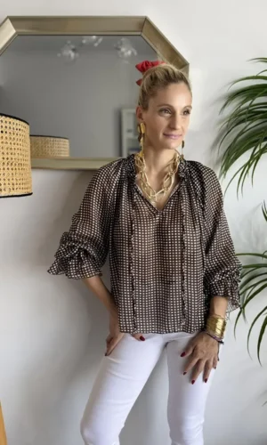 Aster Ιριδίζον oversized stylish πουκαμίσα