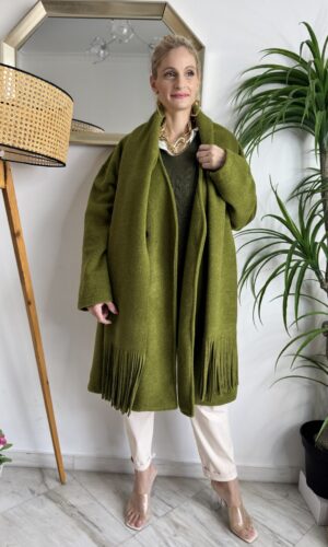 Green coat