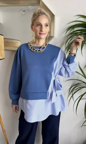 Sabi oversized μπλούζα με δέσιμο